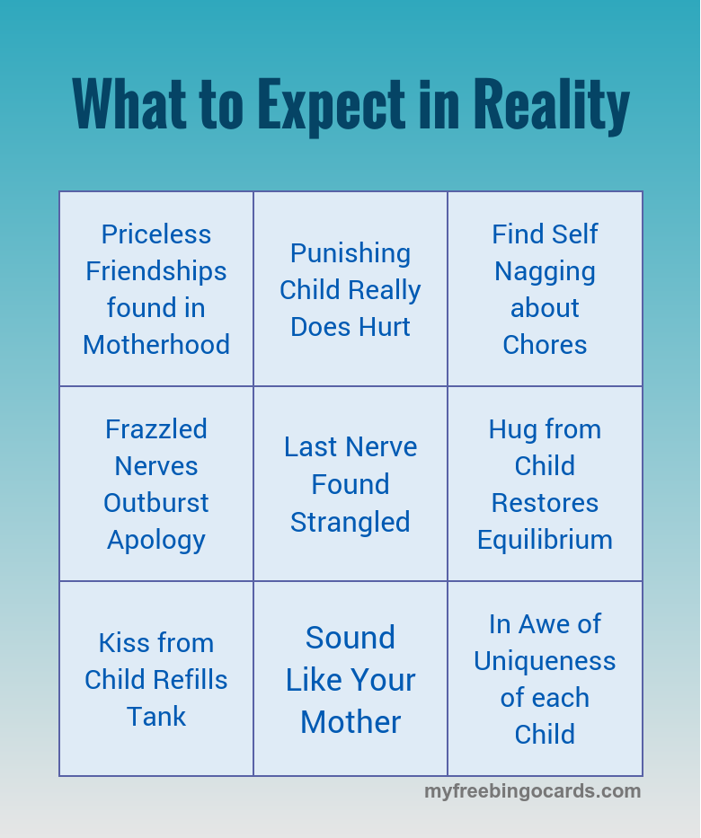 what to expect in reality in motherhood